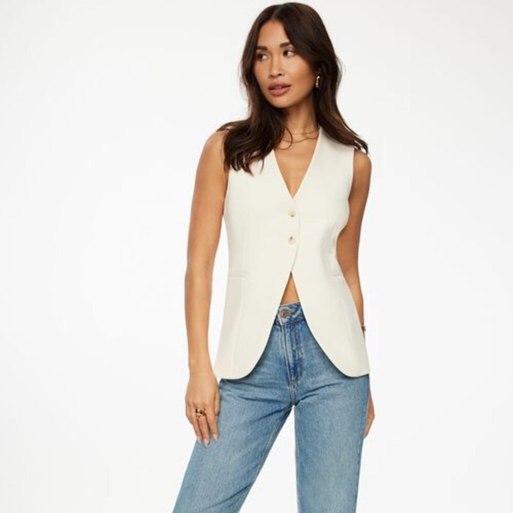 NWT Dynamite Long Flyaway Vest
